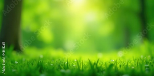 Soft, blurry green bokeh background, lush natural scene,  emerald green,  tranquil,  element