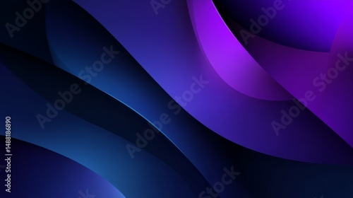 abstract 3d dark blue background with a combination of luminous purple overlap style graphic design element