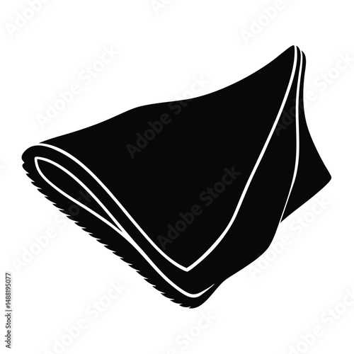 cleaner element isolated microfiber cloth on white background 