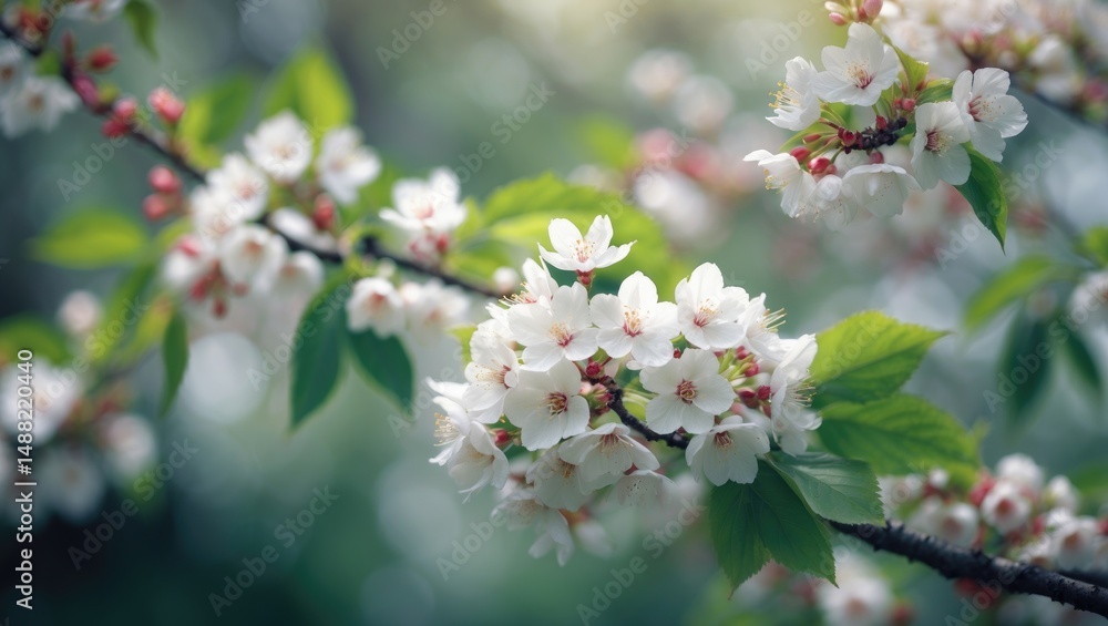 Close-up of beautiful white fragrant cherry blossoms Close-up of beautiful white fragrant cherry blossoms