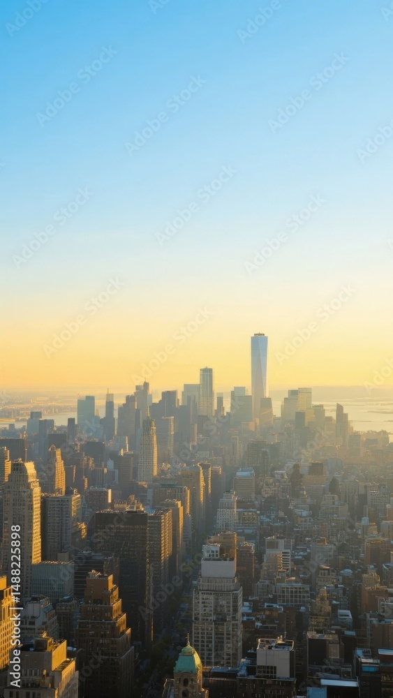 Fototapeta premium New York City Skyline at Dawn