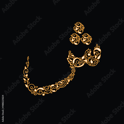 Arabic alphabet and calligraphy