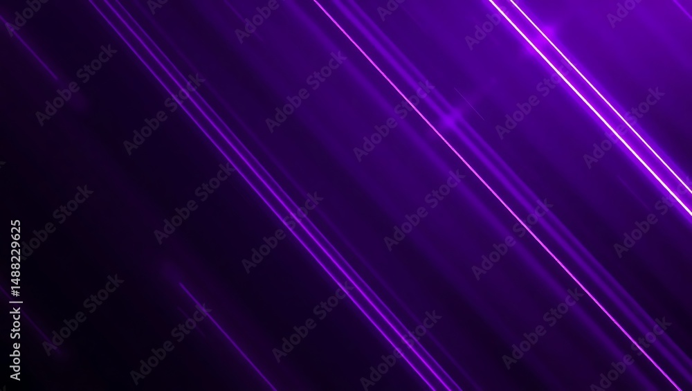 Fototapeta premium Abstract Purple Diagonal Light Streaks Background