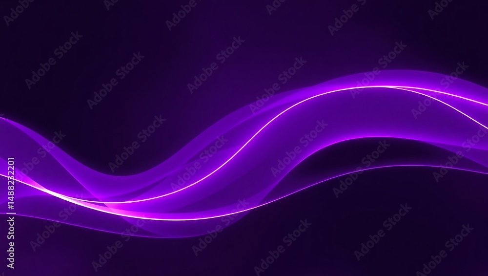 Naklejka premium Abstract Purple Wave Background Elegant, Smooth, and Flowing Design