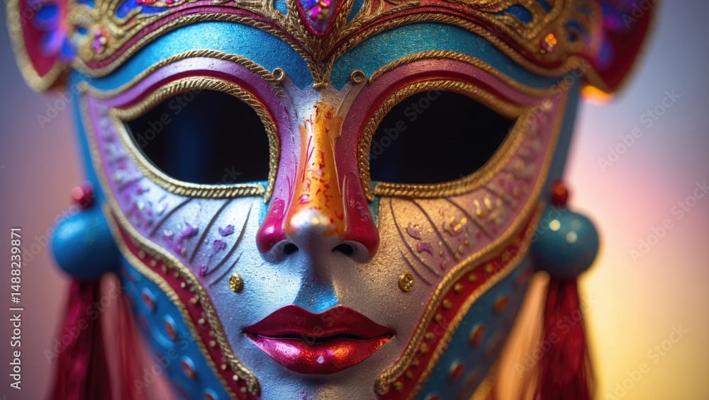 Background featuring a carnival mask. Background featuring a carnival mask.
