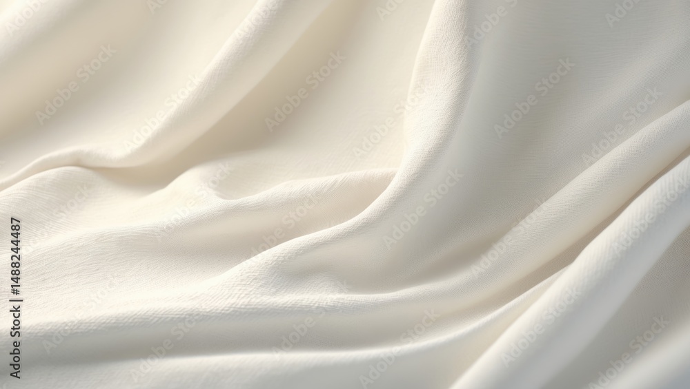 Obraz premium White weave textile wallpaper