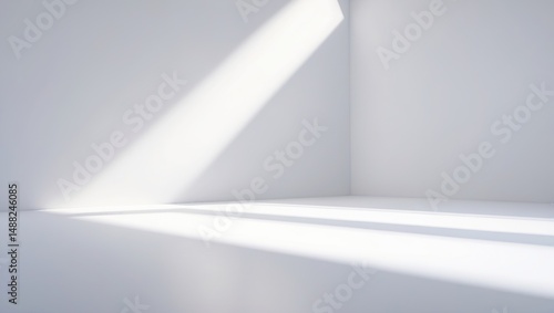 Wallpaper Mural Business idea - Vacant top floor isolated on white background for showcasing or product montage Torontodigital.ca