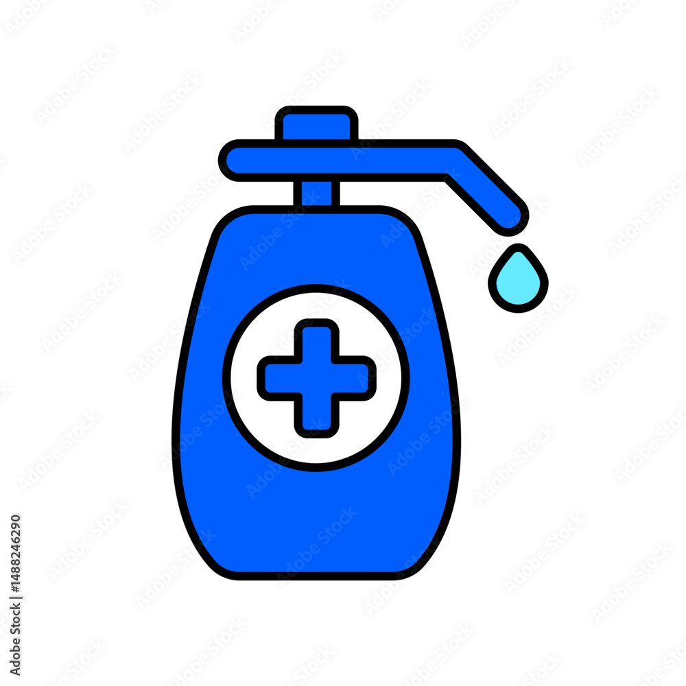 Obraz premium Icon a hygiene, isolated against a clean background.