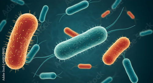 bacteria,  microbe,  microbiology, Microscopic View of Bacteria