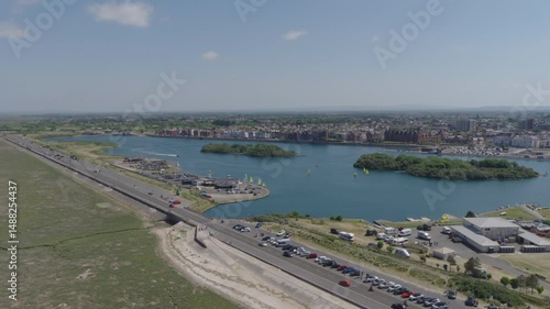 Wallpaper Mural Aerial view of Southport Marine Lake Torontodigital.ca