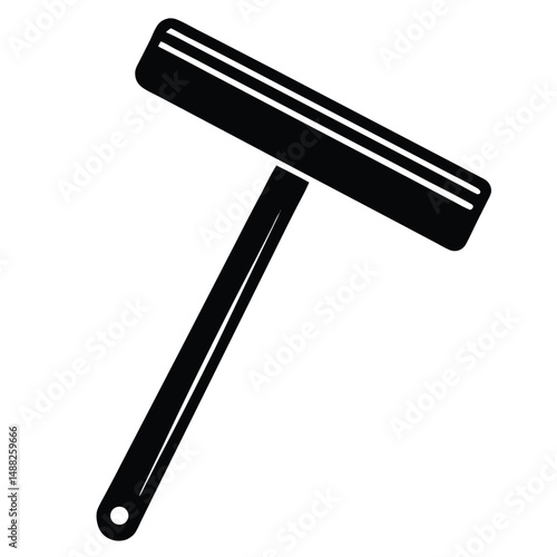 cleaner element isolated squeegee on white background  