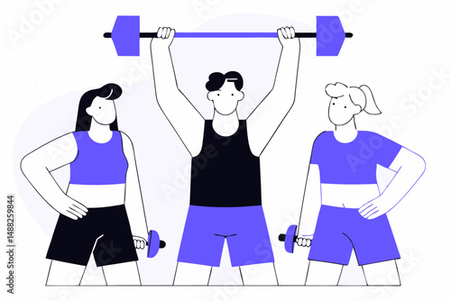 Detailed illustration celebrating happy national sports day showcasing exciting moments and cheerful athletes, perfect for school programs, community flyers, and sports awareness