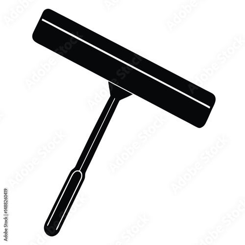 cleaner element isolated squeegee on white background  
