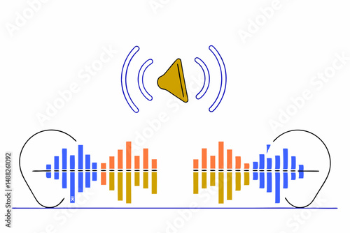 Dynamic Music and Audio Wave Patterns Illustrating Sound and Melodic Energy