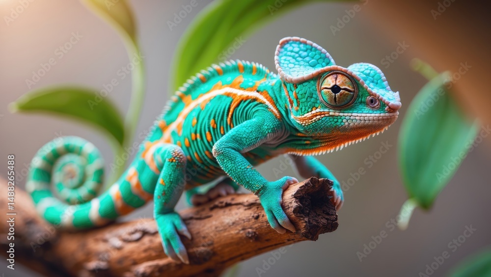 Obraz premium Miniature Dwarf Chameleon