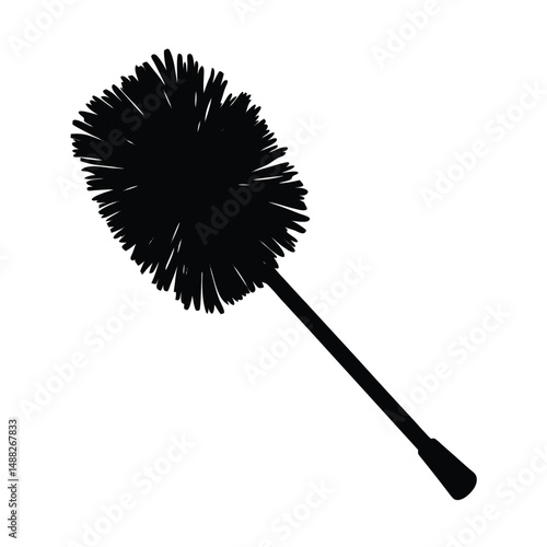 cleaner element isolated wall duster on white background  