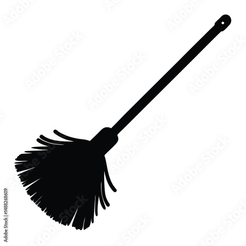 cleaner element isolated wall duster on white background  