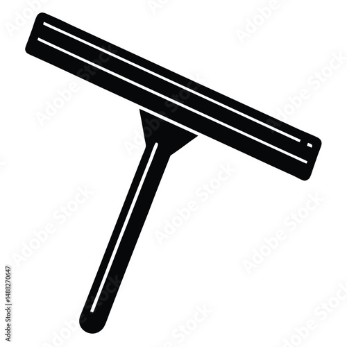 cleaner element isolated window wiper on white background  