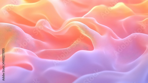 Abstract Smooth Gradient Background with Warm Sunset Hues