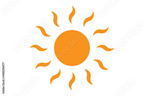 Sun icon set. Yellow sun icons. Shine sun ray set. Sunset icon collection.  Sunset icon collection. Yellow sun star icons. Vector illustration .  