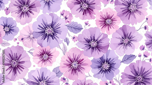 Soft romantic flower background for fabric and stationery