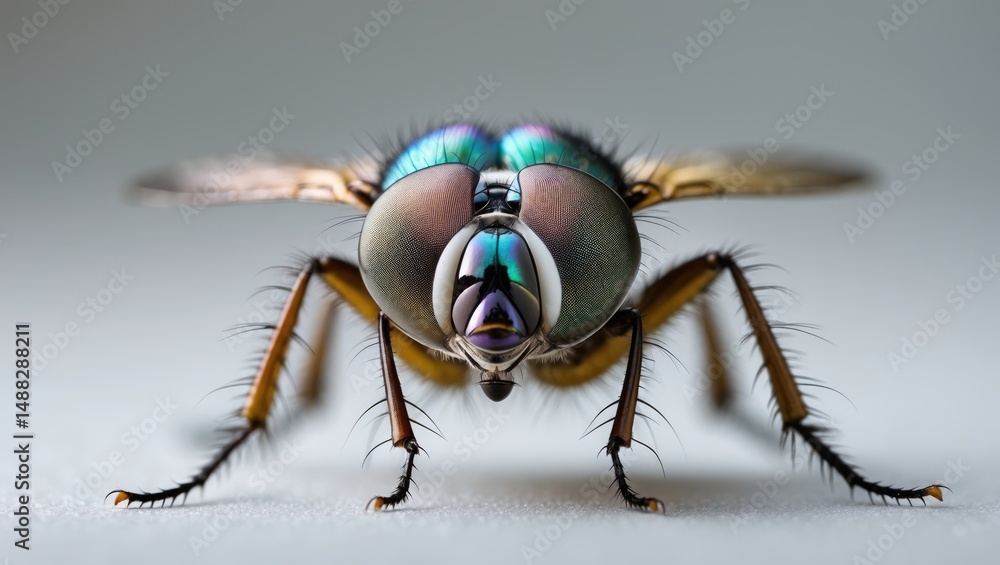 Obraz premium In-Depth Fly Eyes