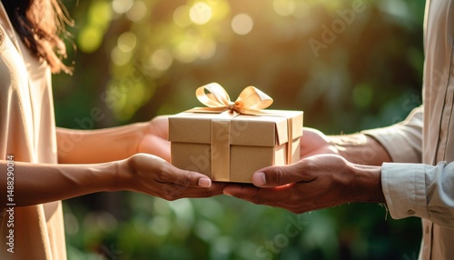 手渡しで渡されるプレゼント