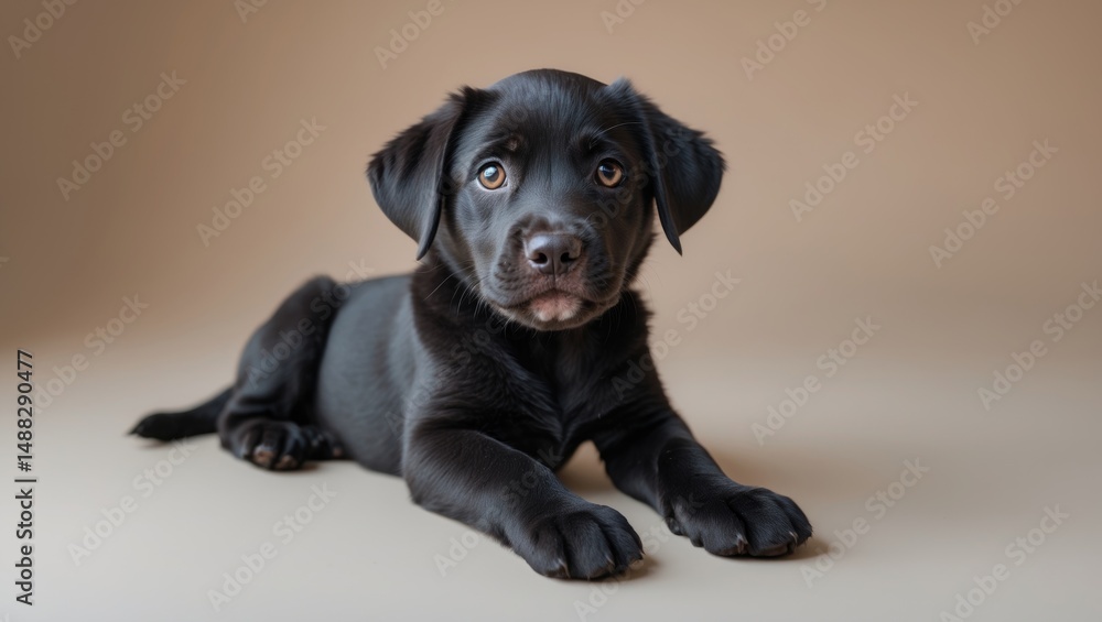 Fun-loving black lab puppy Fun-loving black lab puppy