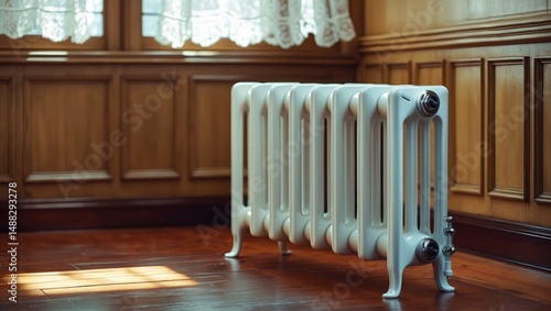 Wallpaper Mural Heating radiator within an interior Torontodigital.ca