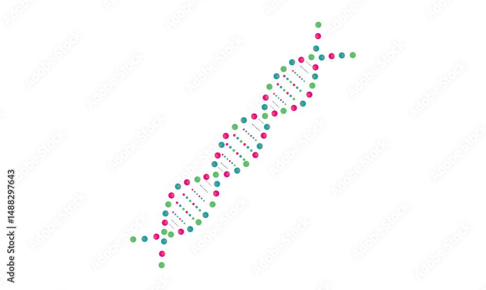 Naklejka premium DNA symbol design