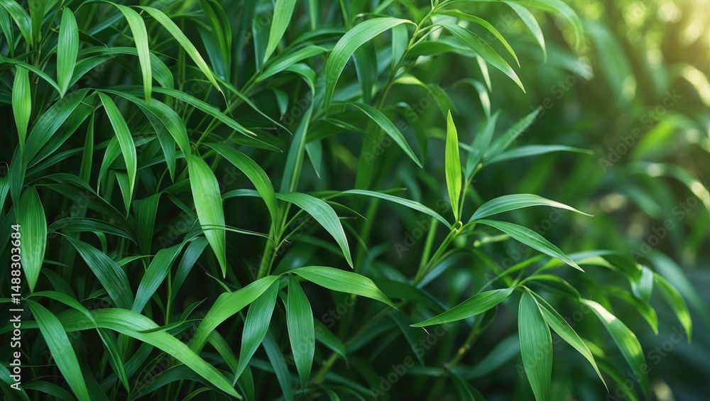 Texture background of Green Dwarf bamboo Texture background of Green Dwarf bamboo