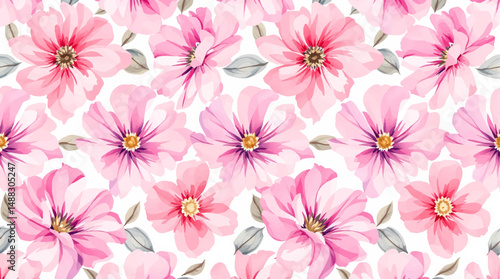 Soft pastel garden frame enhancing a blank creative template