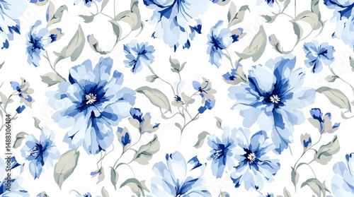 Subtle spring blossoms outlining a peaceful and inviting writing space