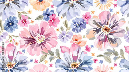 Delicate wildflower arrangement outlining a clean and spacious writing area design