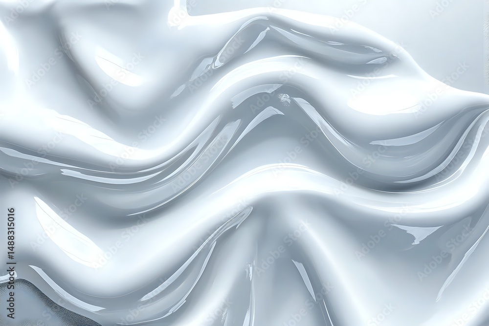 Fototapeta premium Fluid Silver Waves