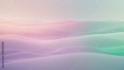 A pastel color scheme with a smooth transition on a horizontal gradient background.