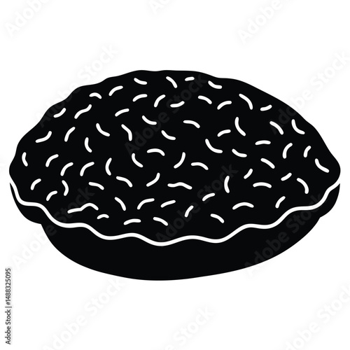 butcher element isolated ground beef on white background