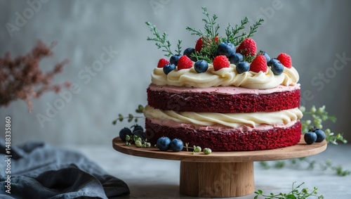 Wallpaper Mural Sponge cake with raspberry filling and cream cheese frosting Torontodigital.ca