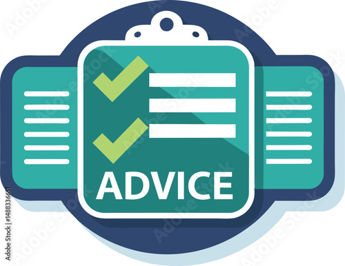 Advice Checklist Icon Graphic Design