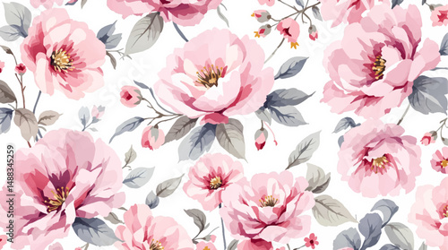 pink flowers background