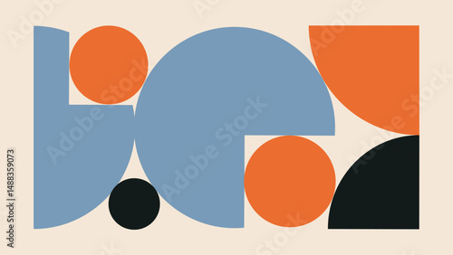 Colorful Abstract Geometric Artwork Background