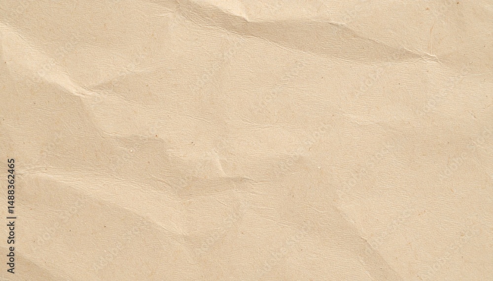 Fototapeta premium khakhi/brown wrinkled paper texture