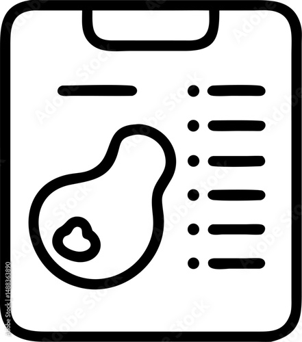 keto diet on vector line art or outline on white or transparent background 