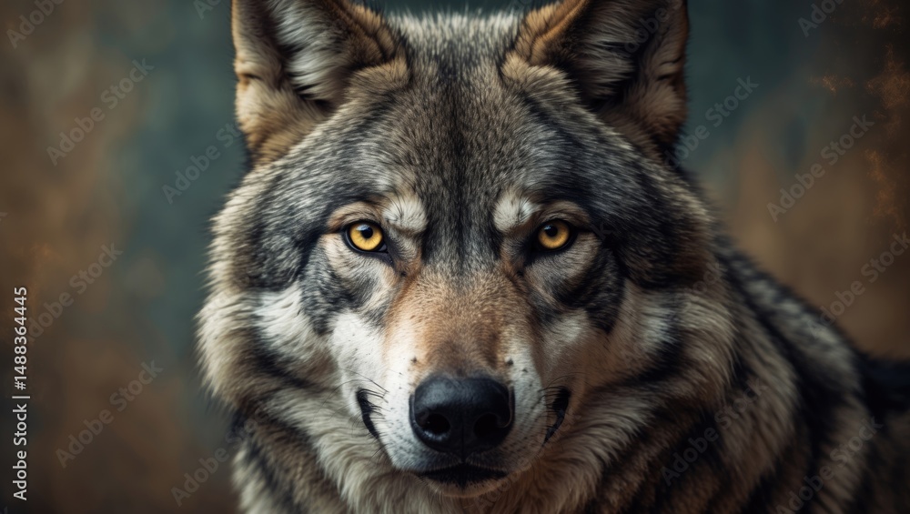 Detailed Portrait of a Wolf Detailed Portrait of a Wolf