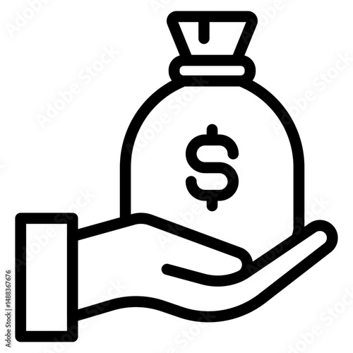 Cost adjustment icon in vector illustration