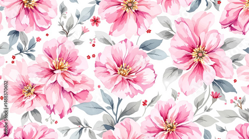 Flower element watercolor illustration. Manual synthesis. Pattern. Design of covers, fabrics, textiles, wrapping paper
