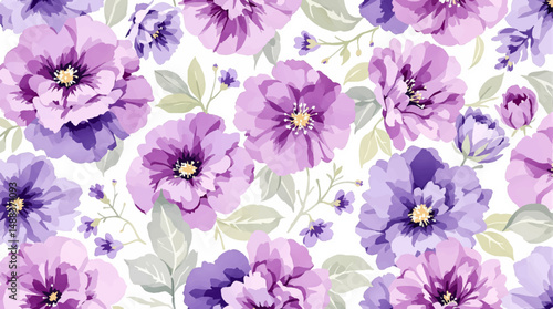 Wild flowers set, watercolor digital illustration. Perfectly for poster, card design. Mother's Day, Birthday, Valentine's day decoration.