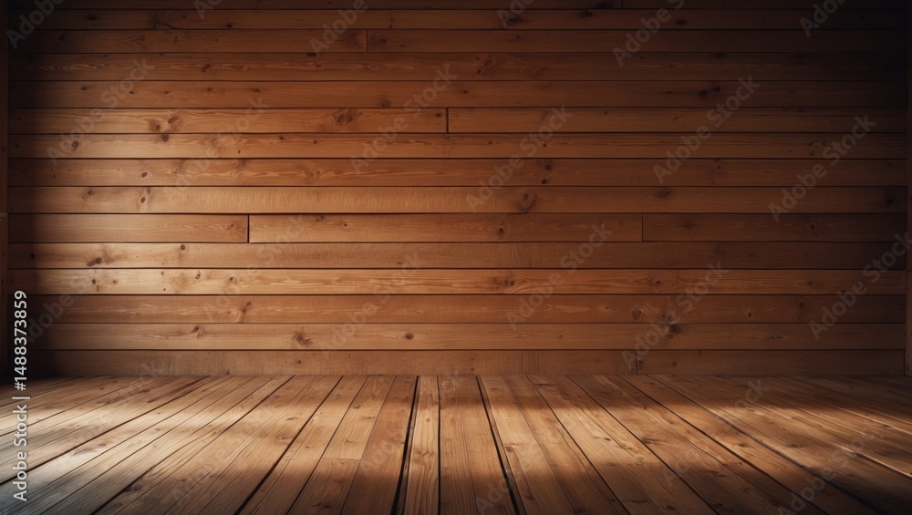 Wooden wall and floor backdrop Wooden wall and floor backdrop