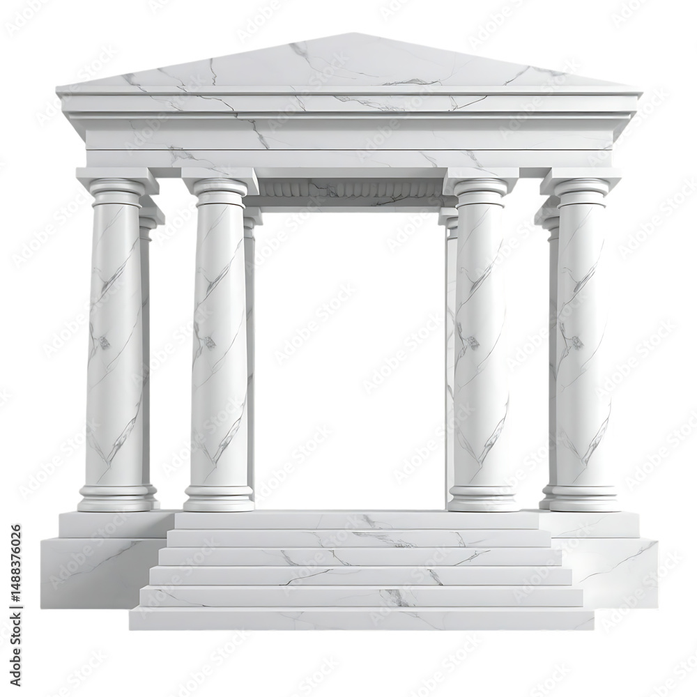 Obraz premium Elegant Marble Temple with Columns
