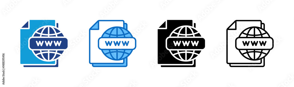 Online Source Multi Style - Website and world wide web icon Online Source Multi Style - Website and world wide web icon